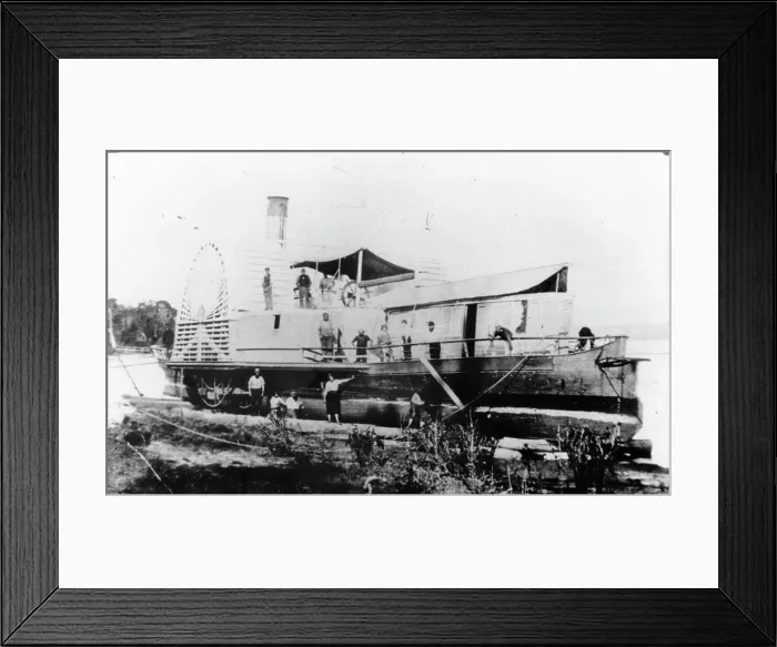 Framed Print : Paddle Steamer (Ipswich), c1880s. Creator: Unknown Framed Print : Paddle Steamer (Ipswich), c1880s. Creator: Unknown