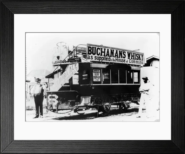 Framed Print : Woolloongabba to Breakfast Creek Tram, Brisbane 1886. Creator: Unknown Framed Print : Woolloongabba to Breakfast Creek Tram, Brisbane 1886. Creator: Unknown