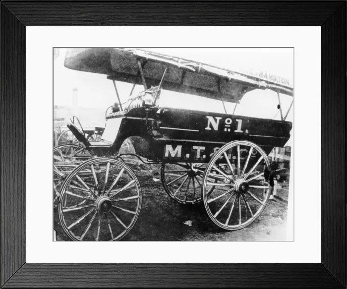 Framed Print : Breakfast Creek Horse Tram, c1880s. Creator: Unknown Framed Print : Breakfast Creek Horse Tram, c1880s. Creator: Unknown