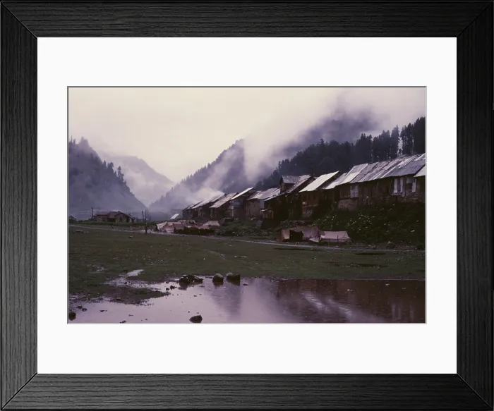 Framed Print : Mist and rain, Kashmir, India, 1988. Creator: Amanda Waite Framed Print : Mist and rain, Kashmir, India, 1988. Creator: Amanda Waite
