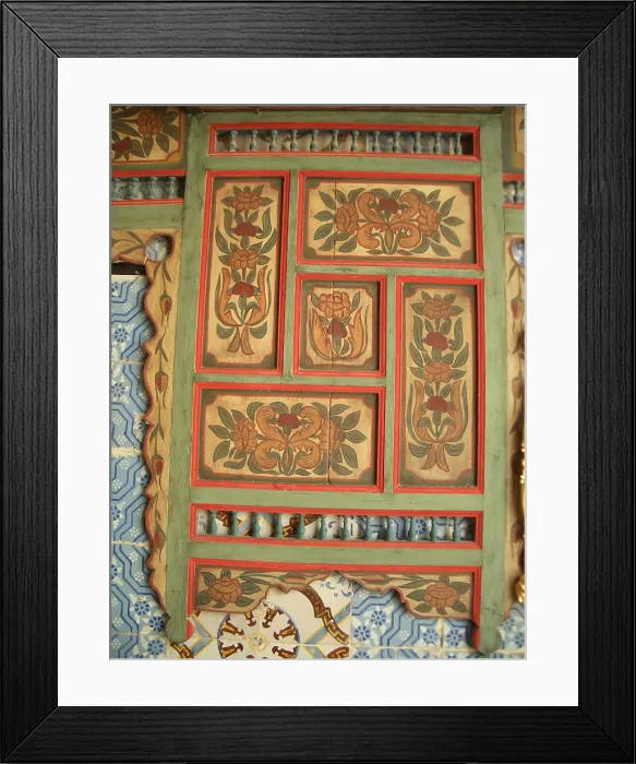 Framed Print : Painted wood interior, Dar Essid Museum, Sousse, Tunisia, 2009. Creator: Amanda Waite Framed Print : Painted wood interior, Dar Essid Museum, Sousse, Tunisia, 2009. Creator: Amanda Waite