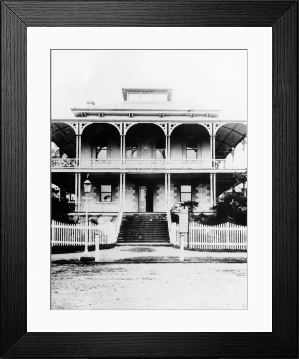 Framed Print : Brisbane School of Arts, Ann Street, Brisbane, 1879. Creator: Unknown Framed Print : Brisbane School of Arts, Ann Street, Brisbane, 1879. Creator: Unknown