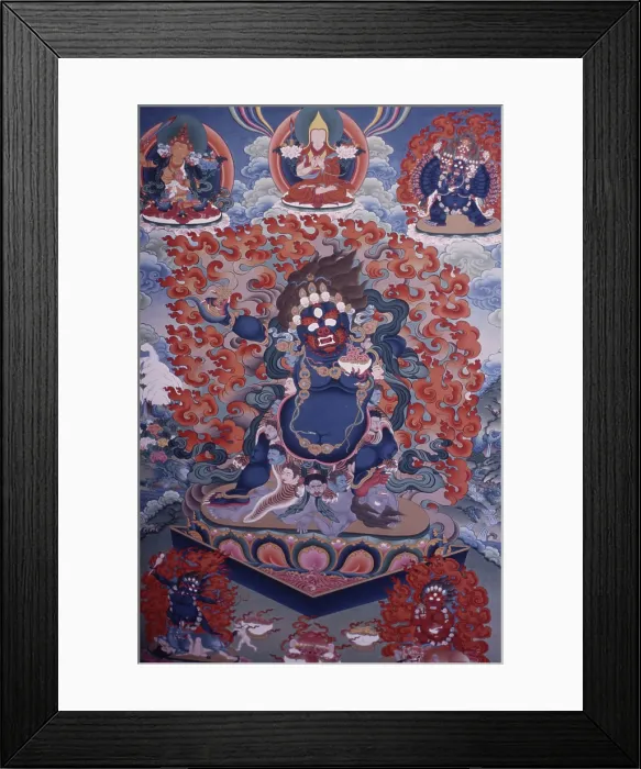 Framed Print : Thangka painting project for Tibetan refugees, Dharamsala, India, 1988. Creator: Amanda Waite Framed Print : Thangka painting project for Tibetan refugees, Dharamsala, India, 1988. Creator: Amanda Waite