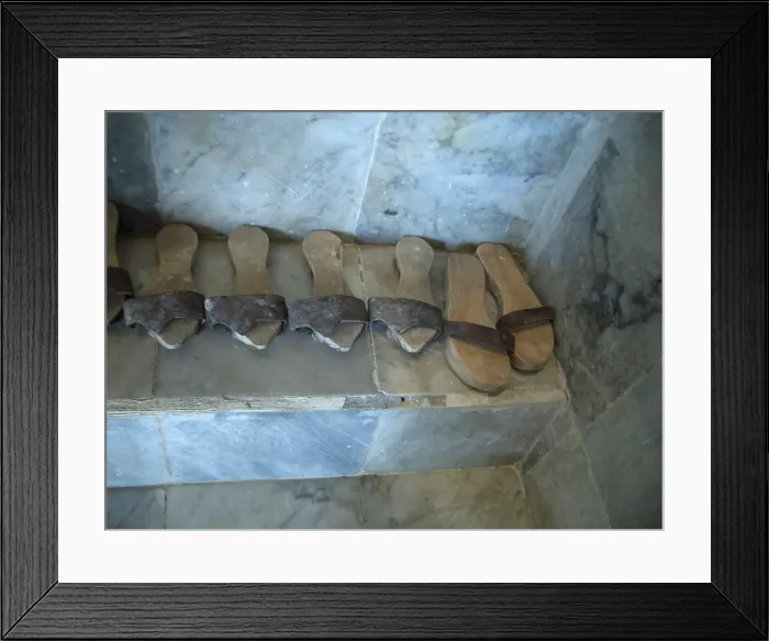 Framed Print : Pattens, Dar Essid Museum, Sousse, Tunisia, 2009. Creator: Amanda Waite Framed Print : Pattens, Dar Essid Museum, Sousse, Tunisia, 2009. Creator: Amanda Waite
