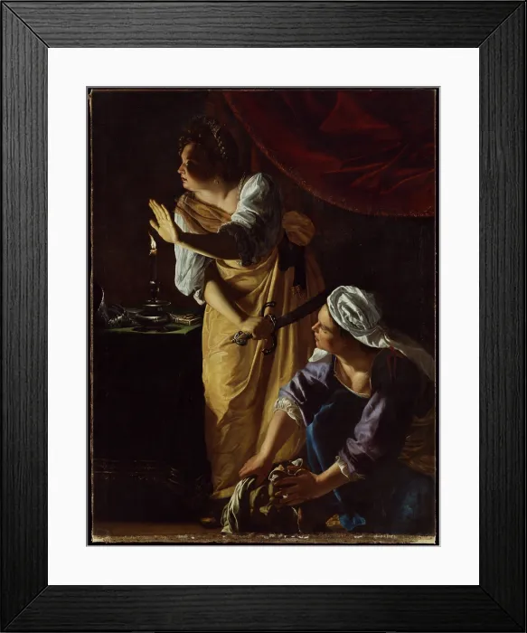 Framed Print : Judith and Her Maidservant with the Head of Holofernes, c1623-1625. Creator: Artemisia Gentileschi Framed Print : Judith and Her Maidservant with the Head of Holofernes, c1623-1625. Creator: Artemisia Gentileschi