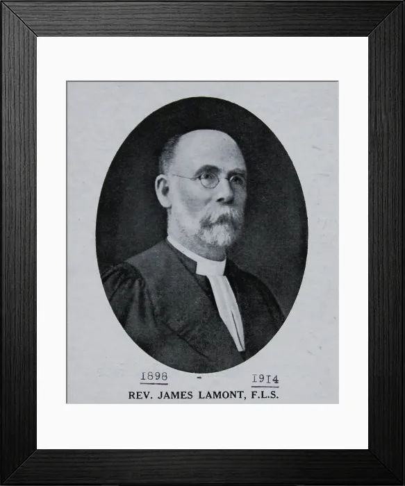 Framed Print : Rev. James Lamont. Creator: Unknown Framed Print : Rev. James Lamont. Creator: Unknown