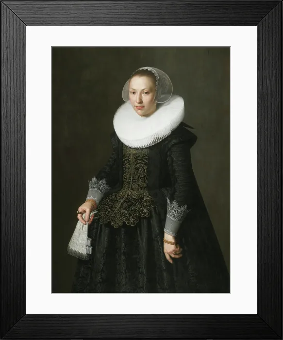 Framed Print : Portrait of a Lady, 1633. Creator: Nicolaes Eliasz Pickenoy Framed Print : Portrait of a Lady, 1633. Creator: Nicolaes Eliasz Pickenoy