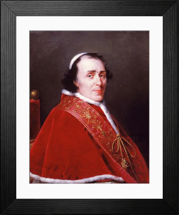 Framed Print : Portrait of Pope Pius VII, 1805. Creator: Robert Lefevre Framed Print : Portrait of Pope Pius VII, 1805. Creator: Robert Lefevre