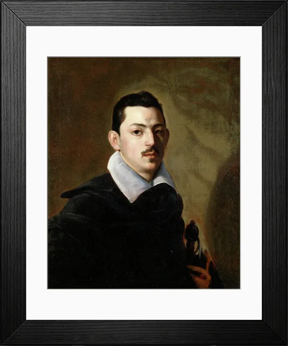 Framed Print : Portrait of a Young Man with a Sword, c.between 1618 and 1620. Creator: Nicolas Regnier Framed Print : Portrait of a Young Man with a Sword, c.between 1618 and 1620. Creator: Nicolas Regnier
