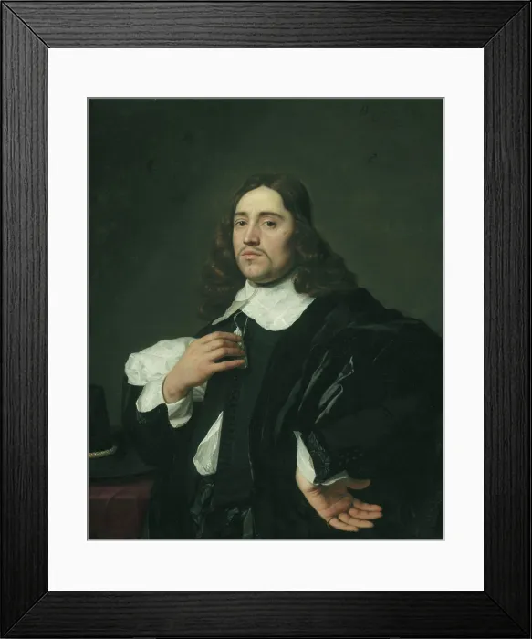 Framed Print : Portrait of a Young Man, 1654. Creator: Bartholomeus van der Helst Framed Print : Portrait of a Young Man, 1654. Creator: Bartholomeus van der Helst