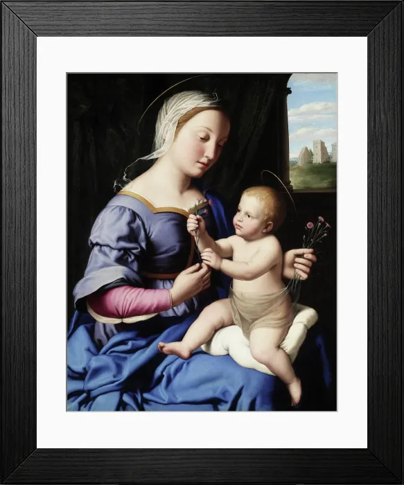 Framed Print : Madonna and Child, mid-17th century. Creator: Giovanni Battista Salvi da Sassoferrato Framed Print : Madonna and Child, mid-17th century. Creator: Giovanni Battista Salvi da Sassoferrato