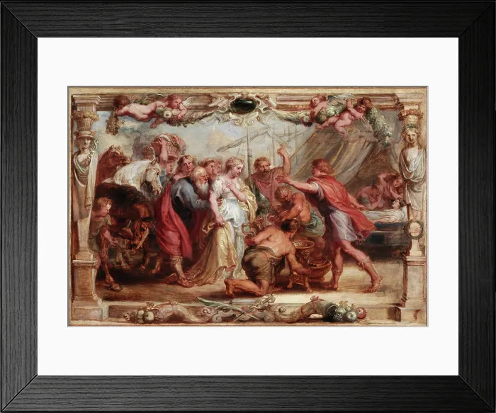 Framed Print : Briseis Given Back to Achilles, between 1630 and 1631. Creator: Peter Paul Rubens Framed Print : Briseis Given Back to Achilles, between 1630 and 1631. Creator: Peter Paul Rubens