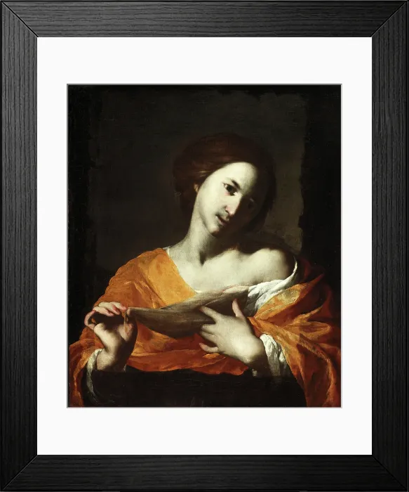 Framed Print : Saint Agatha, 1640s. Creator: Bernardo Cavallino Framed Print : Saint Agatha, 1640s. Creator: Bernardo Cavallino
