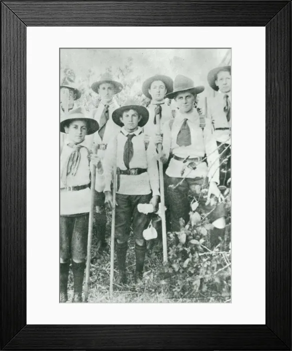 Framed Print : Mosman Boy Scouts, 1908. Creator: Unknown Framed Print : Mosman Boy Scouts, 1908. Creator: Unknown