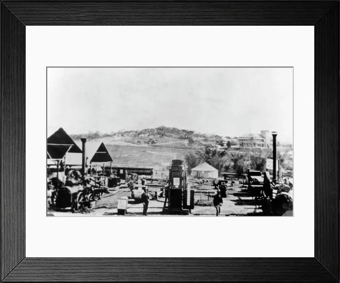 Framed Print : Machinery Hill, First Brisbane Exhibition, 1876. Creator: Unknown Framed Print : Machinery Hill, First Brisbane Exhibition, 1876. Creator: Unknown
