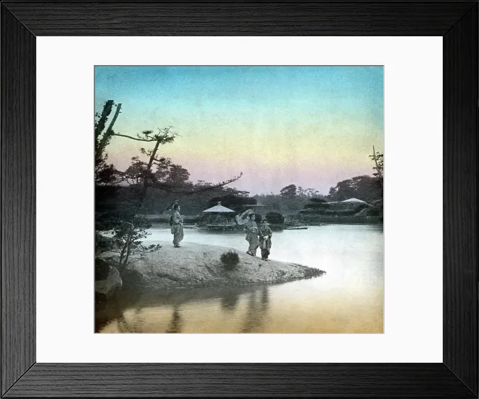 Framed Print : Korakuen garden of Okayama, 1890. Creator: Unknown Framed Print : Korakuen garden of Okayama, 1890. Creator: Unknown