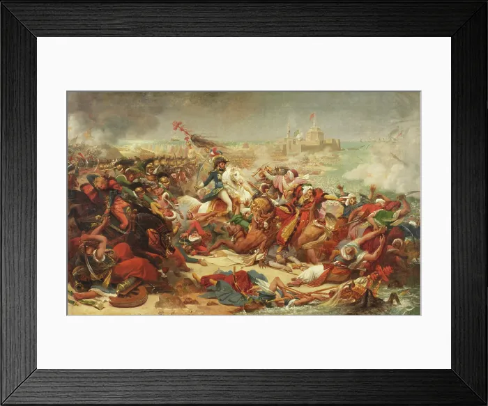 Framed Print : Murat Defeating the Turkish Army at Aboukir, (c1805). Creator: Antoine-Jean Gros Framed Print : Murat Defeating the Turkish Army at Aboukir, (c1805). Creator: Antoine-Jean Gros