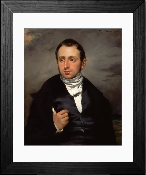 Framed Print : A Portrait of Dr. Francois-Marie Desmaisons, c.between 1832 and 1833. Creator: Eugene Delacroix Framed Print : A Portrait of Dr. Francois-Marie Desmaisons, c.between 1832 and 1833. Creator: Eugene Delacroix