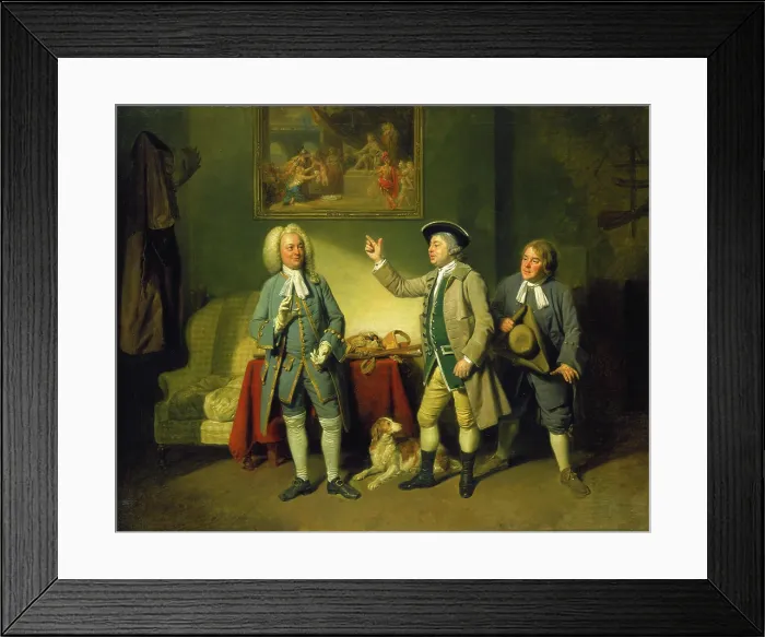 Framed Print : Scene from 'Love in a Village', 1767. Creator: Johan Zoffany Framed Print : Scene from 'Love in a Village', 1767. Creator: Johan Zoffany