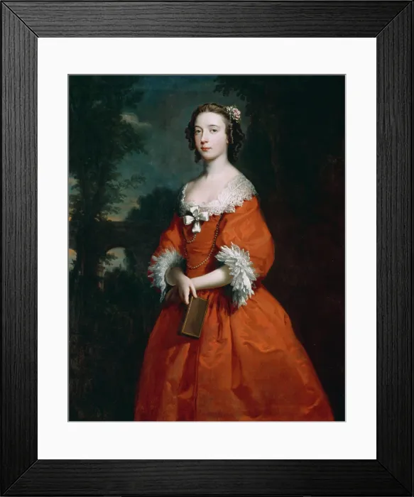 Framed Print : Miss Hamilton, c.between 1735 and 1745. Creator: Joseph Highmore Framed Print : Miss Hamilton, c.between 1735 and 1745. Creator: Joseph Highmore