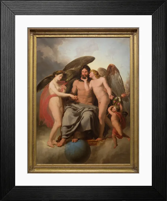 Framed Print : Betrothal of Cupid and Psyche, c1808. Creator: Filippo Pelagio, Palagi Framed Print : Betrothal of Cupid and Psyche, c1808. Creator: Filippo Pelagio, Palagi