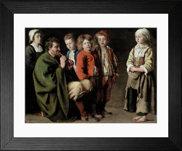 Framed Print : The Village Piper, 1642. Creator: Antoine Le Nain Framed Print : The Village Piper, 1642. Creator: Antoine Le Nain