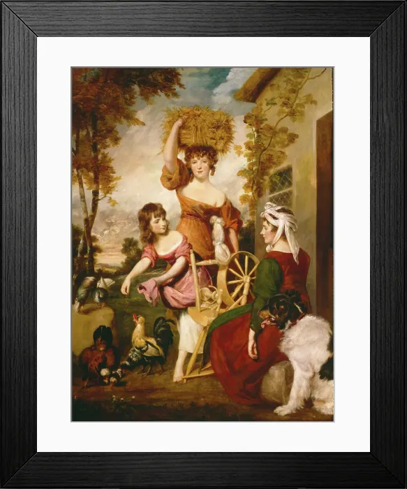 Framed Print : The Cottagers, 1788. Creator: Sir Joshua Reynolds