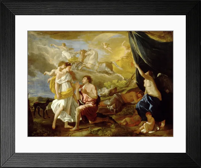 Framed Print : Selene and Endymion, c1630. Creator: Nicolas Poussin Framed Print : Selene and Endymion, c1630. Creator: Nicolas Poussin