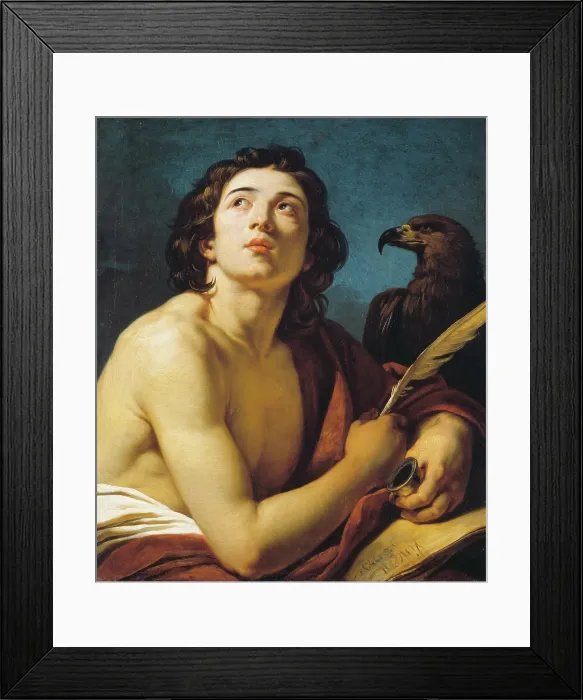 Framed Print : Saint John the Evangelist, 1793. Creator: Francois-Andre Vincent Framed Print : Saint John the Evangelist, 1793. Creator: Francois-Andre Vincent