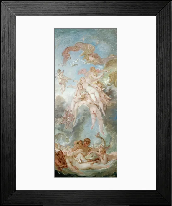 Framed Print : The Birth of Venus, c1765. Creator: Francois Boucher Framed Print : The Birth of Venus, c1765. Creator: Francois Boucher