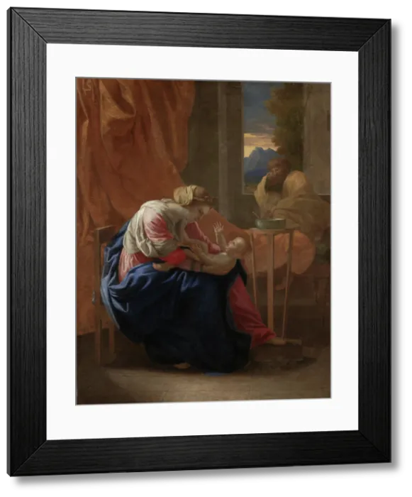 Framed Print : The Holy Family, 1641. Creator: Nicolas Poussin Framed Print : The Holy Family, 1641. Creator: Nicolas Poussin