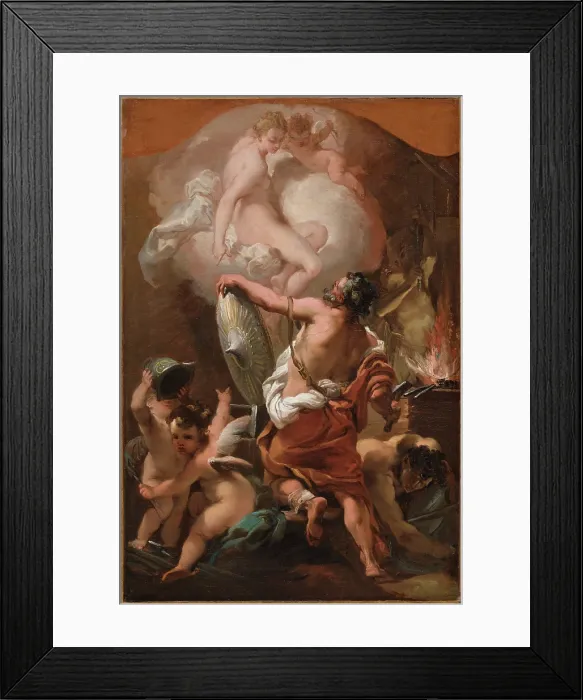 Framed Print : Venus Ordering Armor for Aeneas at Vulcan's Forge, c1775. Creator: Gaetano Gandolfi. Venus Ordering Armor for Aeneas at Vulcan's Forge, c1775. Creator: Gaetano Gandolfi Framed Print : Venus Ordering Armor for Aeneas at Vulcan's Forge, c1775. Creator: Gaetano Gandolfi. Venus Ordering Armor for Aeneas at Vulcan's Forge, c1775. Creator: Gaetano Gandolfi