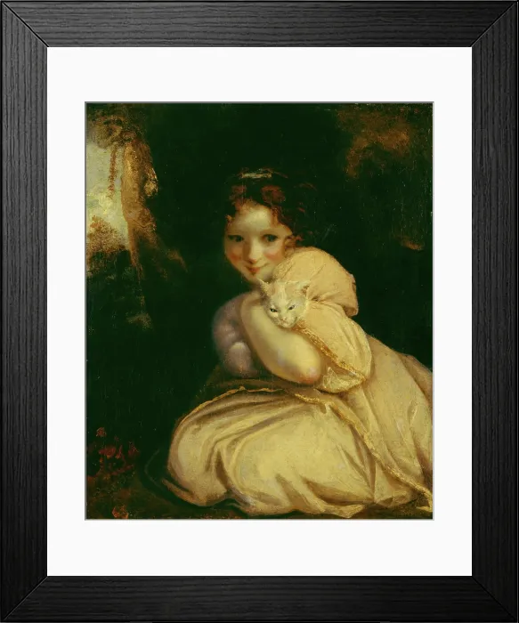 Framed Print : Felina with a Kitten, 1788. Creator: Sir Joshua Reynolds Framed Print : Felina with a Kitten, 1788. Creator: Sir Joshua Reynolds