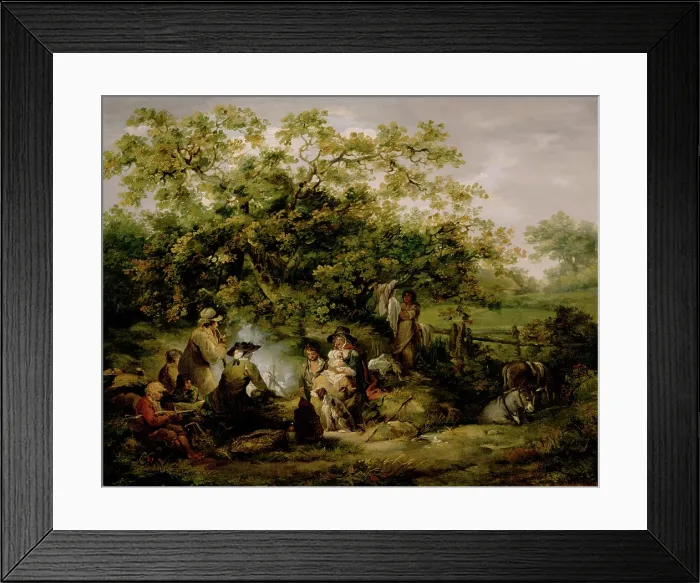 Framed Print : Gypsy Encampment, between 1790 and 1804. Creator: George Morland Framed Print : Gypsy Encampment, between 1790 and 1804. Creator: George Morland