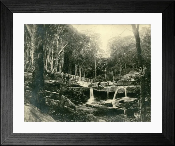 Framed Print : Mosman Bay: lower falls. Creator: Unknown Framed Print : Mosman Bay: lower falls. Creator: Unknown