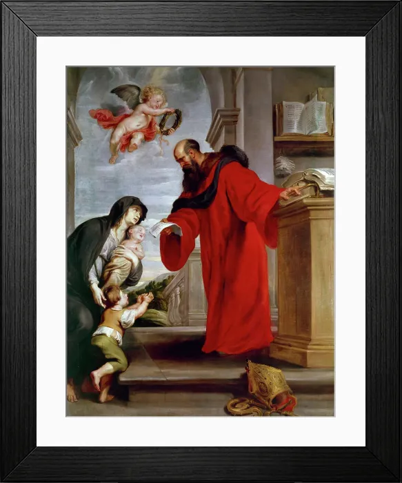 Framed Print : Saint Ives of Treguier, Patron of Lawyers, Defender of Widows and Orphans, between 1615 and 1616. Creator: Peter Paul Rubens Framed Print : Saint Ives of Treguier, Patron of Lawyers, Defender of Widows and Orphans, between 1615 and 1616. Creator: Peter Paul Rubens