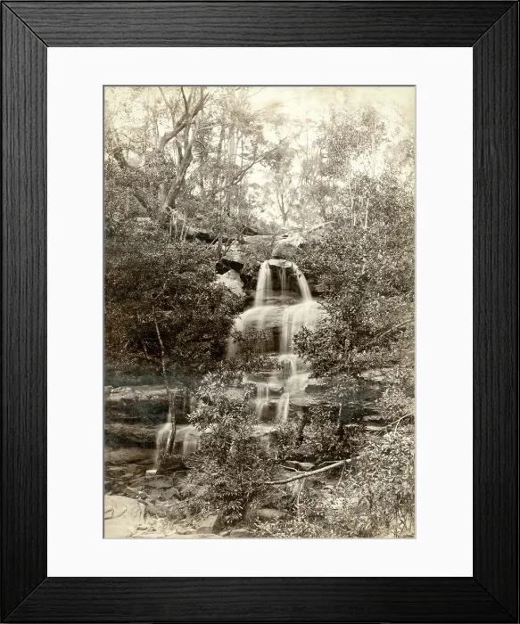 Framed Print : Waterfall, Mosman Bay. Creator: Unknown Framed Print : Waterfall, Mosman Bay. Creator: Unknown