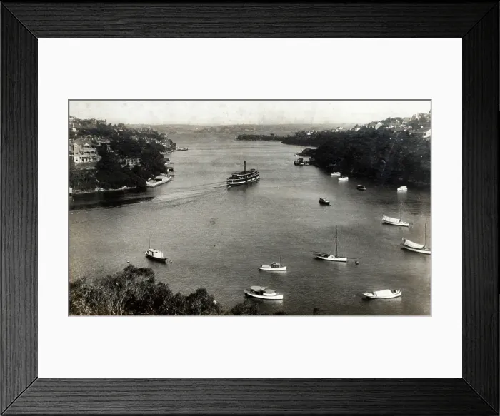 Framed Print : Mosman Bay, c1900, looking south. Creator: Unknown Framed Print : Mosman Bay, c1900, looking south. Creator: Unknown