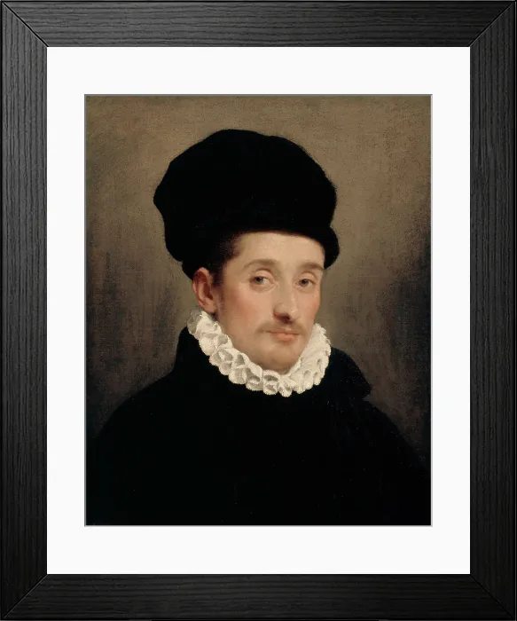 Framed Print : Portrait of a Man, between 1520 and 1578. Creator: Giovanni Battista Moroni Framed Print : Portrait of a Man, between 1520 and 1578. Creator: Giovanni Battista Moroni