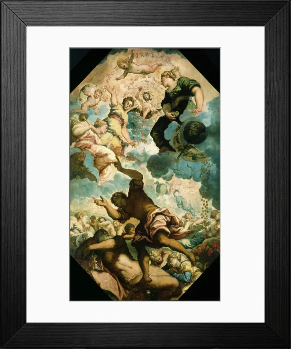 Framed Print : The Dreams of Men, mid-16th century. Creator: Jacopo Tintoretto Framed Print : The Dreams of Men, mid-16th century. Creator: Jacopo Tintoretto