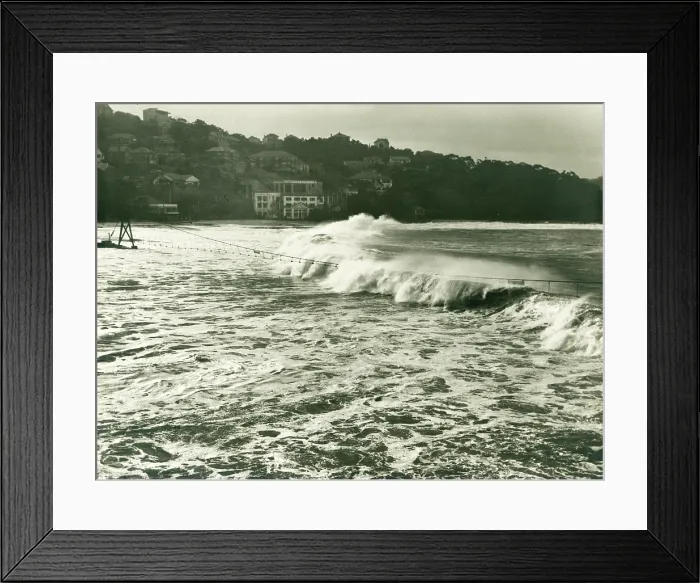 Framed Print : Heavy seas at Balmoral, c1950. Creator: Unknown Framed Print : Heavy seas at Balmoral, c1950. Creator: Unknown