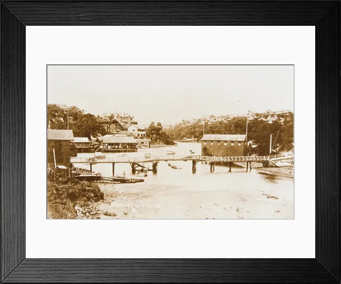 Framed Print : Bridge across Mosman Bay, c1910. Creator: Unknown