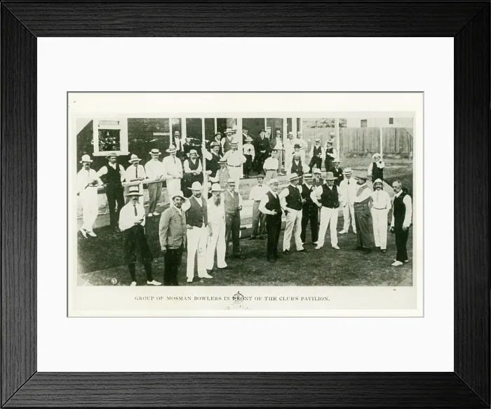 Framed Print : Mosman bowlers, c1905. Creator: Unknown Framed Print : Mosman bowlers, c1905. Creator: Unknown