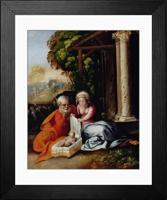 Framed Print : The Holy Family, c1516. Creator: Dosso Dossi Framed Print : The Holy Family, c1516. Creator: Dosso Dossi