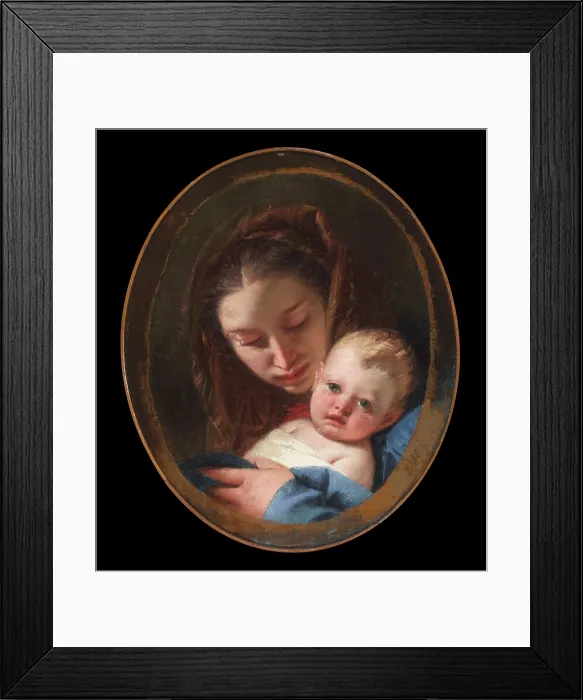 Framed Print : Madonna and Child, between 1730 and 1745. Creator: Giovanni Battista Tiepolo Framed Print : Madonna and Child, between 1730 and 1745. Creator: Giovanni Battista Tiepolo