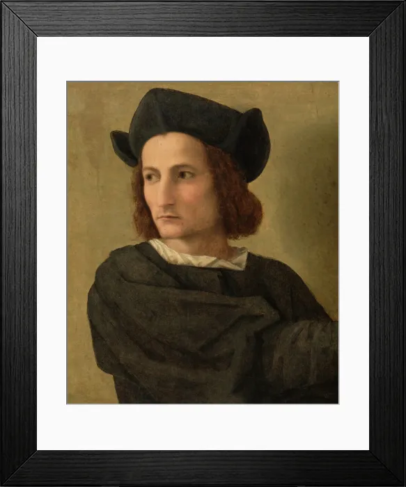 Framed Print : Portrait of a Man, between 1482 and 1525. Creator: Franciabigio Framed Print : Portrait of a Man, between 1482 and 1525. Creator: Franciabigio