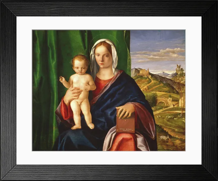 Framed Print : Madonna and Child, 1509. Creator: Giovanni Bellini Framed Print : Madonna and Child, 1509. Creator: Giovanni Bellini