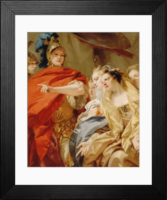 Framed Print : The Women of Darius Invoking the Clemency of Alexander, between 1750 and 1753. Creator: Giovanni Domenico Tiepolo Framed Print : The Women of Darius Invoking the Clemency of Alexander, between 1750 and 1753. Creator: Giovanni Domenico Tiepolo