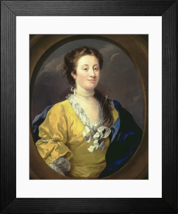 Framed Print : Portrait of a Lady, c1740. Creator: William Hogarth Framed Print : Portrait of a Lady, c1740. Creator: William Hogarth
