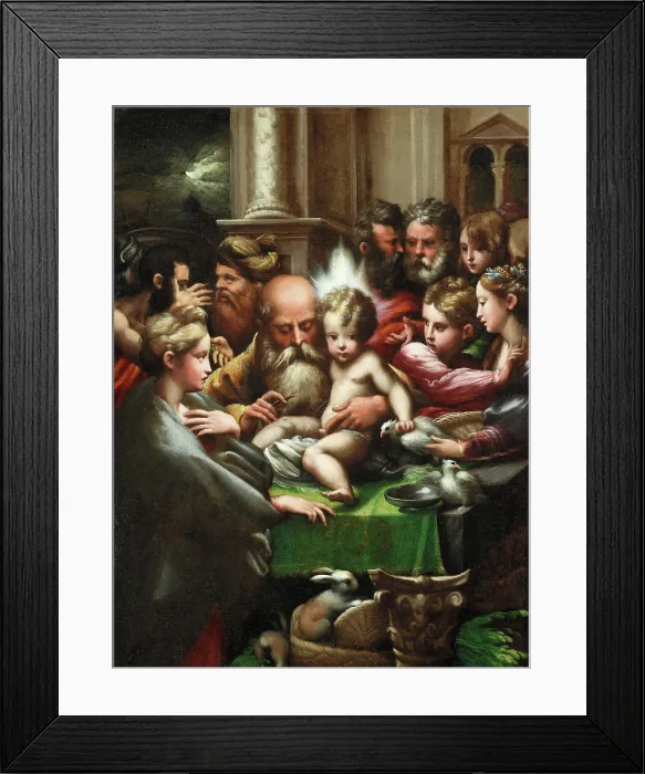 Framed Print : The Circumcision, c1523. Creator: Parmigianino Framed Print : The Circumcision, c1523. Creator: Parmigianino
